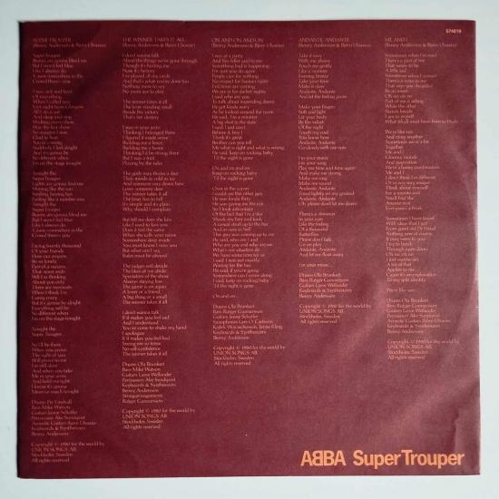 Abba super trouper album vinyle occasion 3