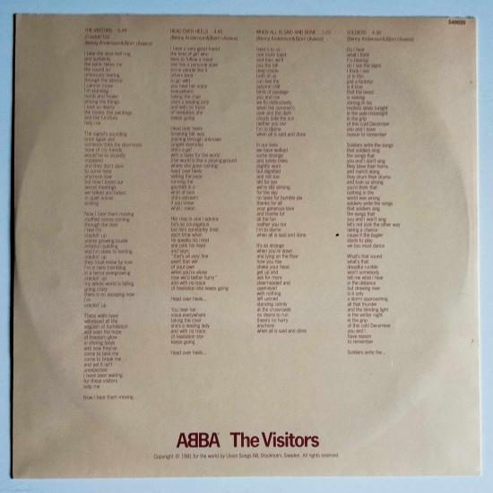 Abba the visitors album vinyle occasion 3