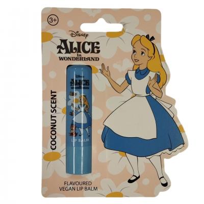 Alice au pays des merveilles baume a levres disney parfum noix de coco