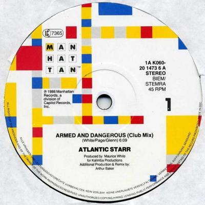 Atlantic starr armed and dangerous maxi single vinyle occasion