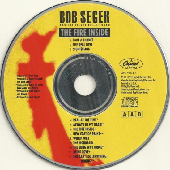 Bob seger and the silver bullet band the fire inside pressage usa album cd occasion 2