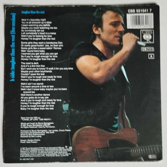 Bruce springsteen tougher than the rest single vinyle 45t occasion 1