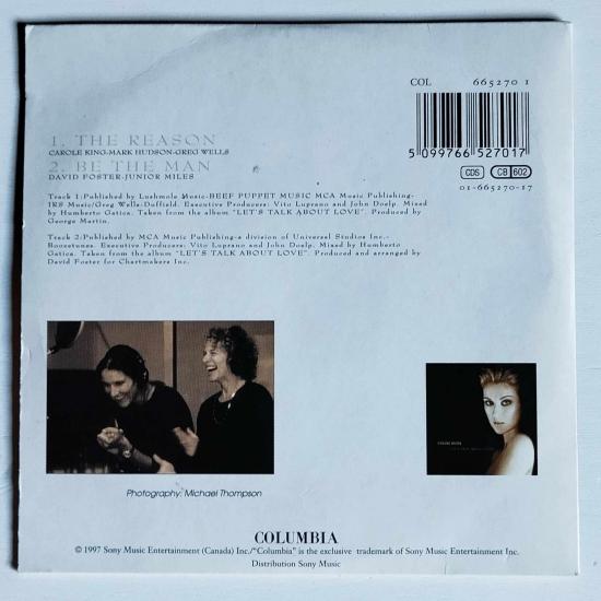 Celine dion the reason cd single occasion 1