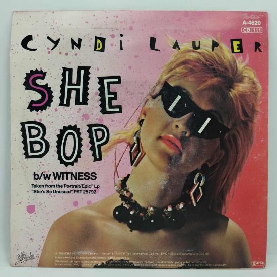 Cindy lauper she bop single vinyle 45t occasion 1