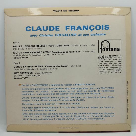 Claude francois belles belles belles single vinyle ep occasion 1