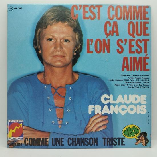 Claude francois c est comme ca que l on s est aime single vinyle 45t occasion 1