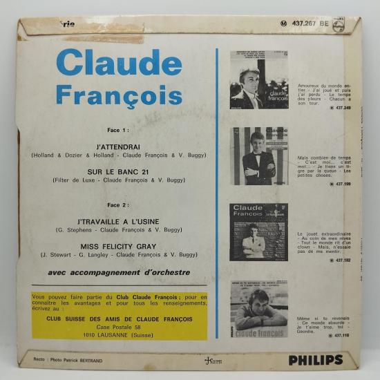 Claude francois j attendrai single vinyle ep occasion 1