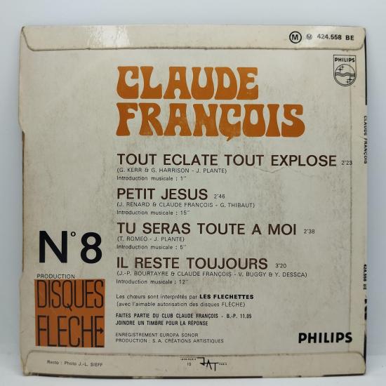 Claude francois tout eclate tout explose single vinyle ep occasion 1