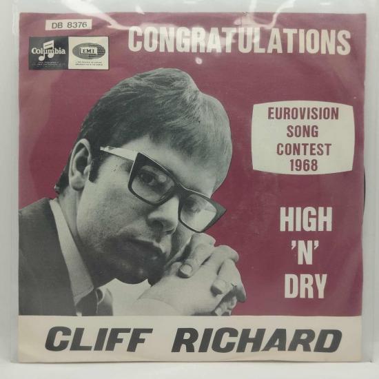 Cliff richard high n dry pressage belgique single vinyle 45t occasion