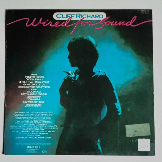 Cliff richard wired for sound album vinyle occasion 1