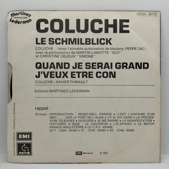 Coluche le schmilblick single vinyle 45t occasion 1