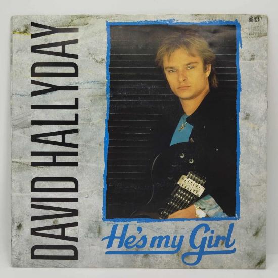 David hallyday he s my girl single vinyle 45t occasion