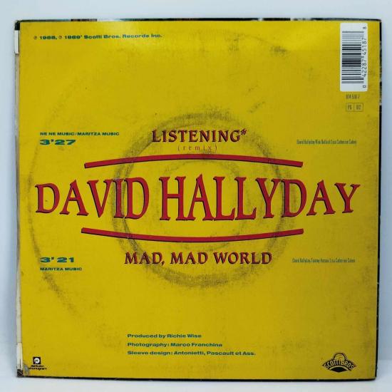 David hallyday listening remix single vinyle 45t occasion 1