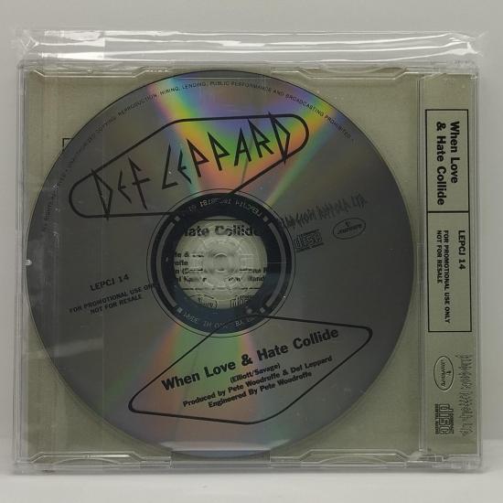 Def leppard when love hate collide rare cd single promo occasion 1