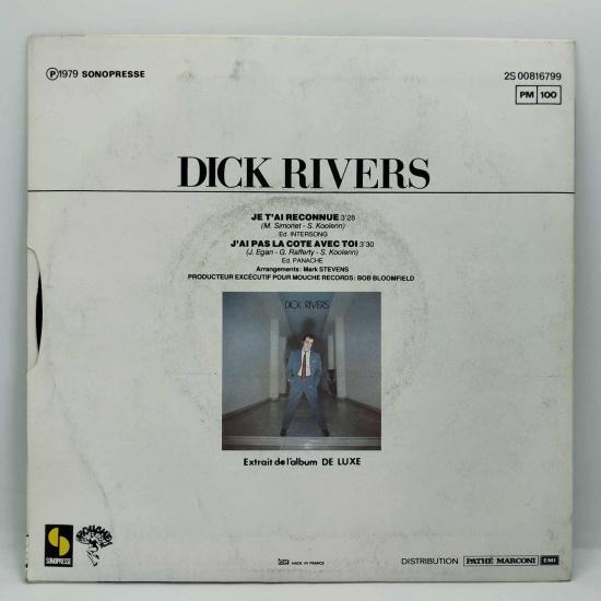 Dick rivers je t ai reconnue single vinyle 45t occasion 0