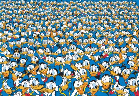 Disney donald duck impossible jigsaw puzzle 1000 pcs 1