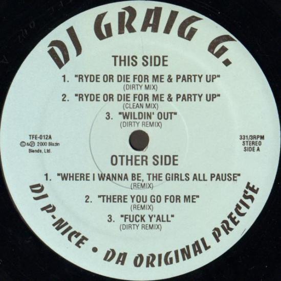 Dj graig g dj p nice volume two maxi single vinyle occasion 1