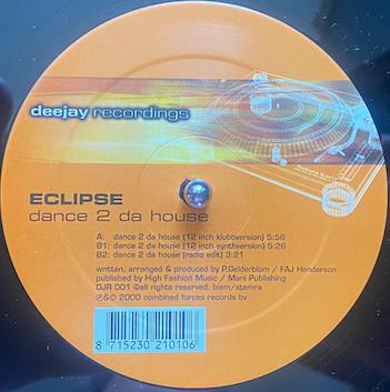 Eclipse dance 2 da house maxi single vinyle occasion