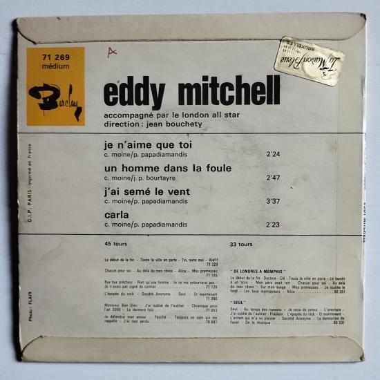 Eddy mitchell je n aime que toi single vinyle ep occasion 1