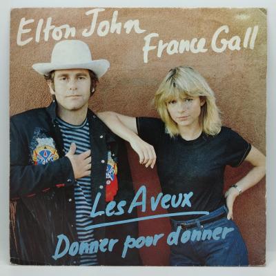 Elton john france gall les aveux single vinyle 45t occasion