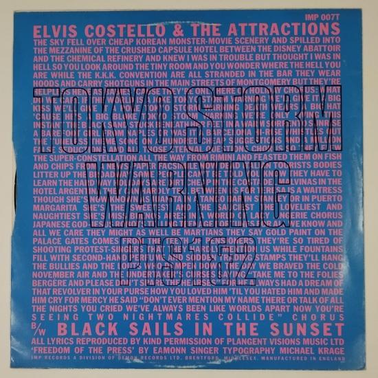 Elvis costello the attractions tokyo storm warning pts 1 2 maxi single vinyle occasion 1