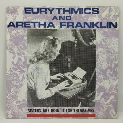 Eurythmics aretha franklin sisters are doin it for themselves single vinyle 45t occasion