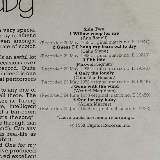 Frank sinatra one for my baby album vinyle occasion 3