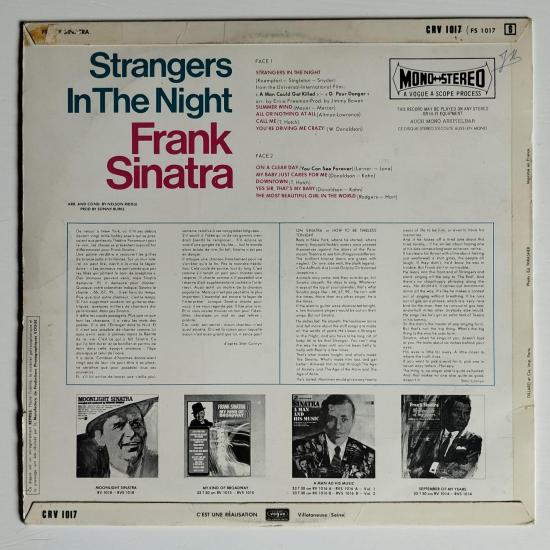 Frank sinatra stranger in the night arranged conducted by nelson riddle album vinyle occasion 1