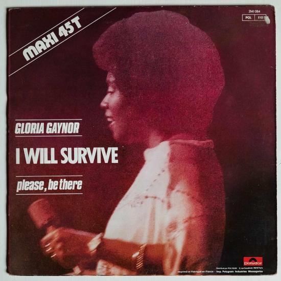 Gloria gaynor i will survive pressage france maxi single vinyle occasion 1