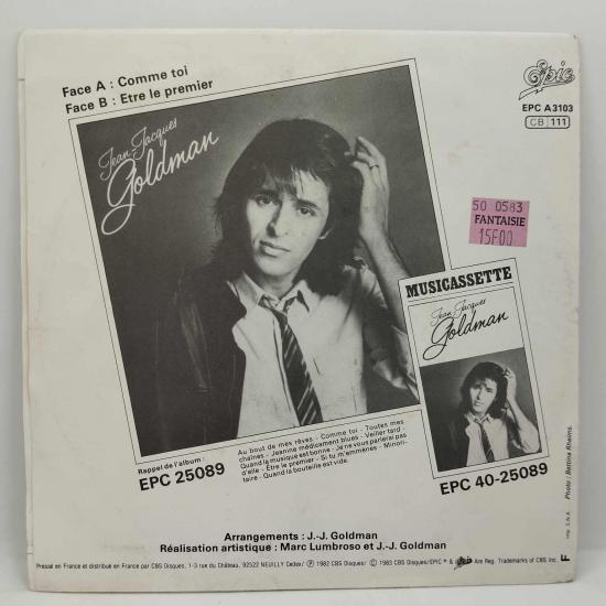 Jean jacques goldman comme toi pressage france single vinyle 45t occasion 1