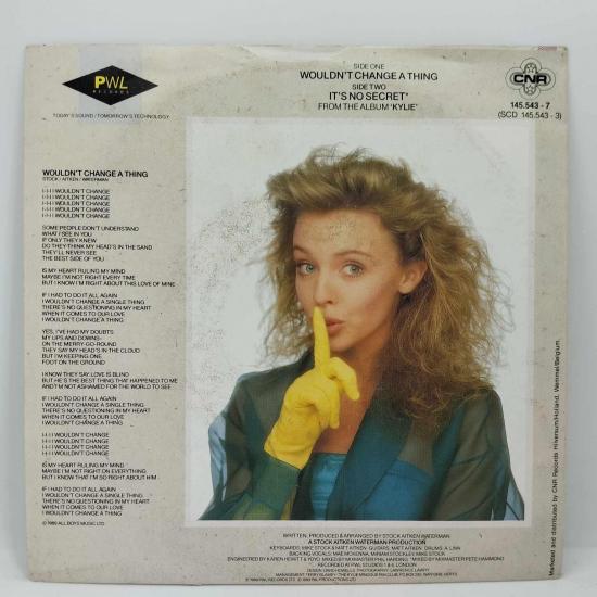 Kylie minogue wouldn t change a thing single vinyle 45t occasion 1