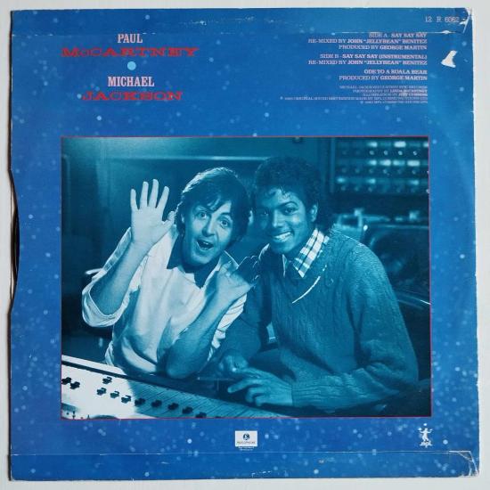 Michael jackson paul mccartney say say say maxi single vinyle import uk occasion 1