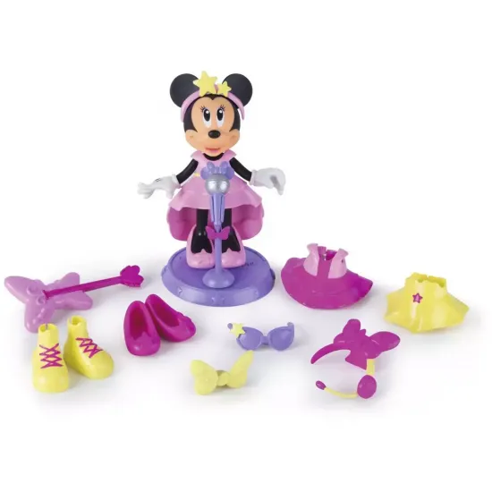 Minnie mouse pretty pop star figurine 15 cm 1