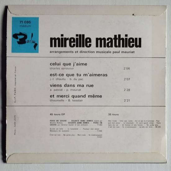 Mireille mathieu celui que j aime single vinyle ep occasion 1