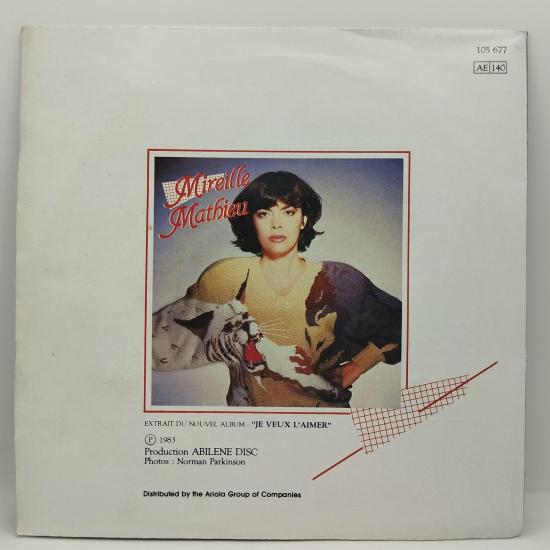 Mireille mathieu je veux l aimer single vinyle 45t poster occasion 1