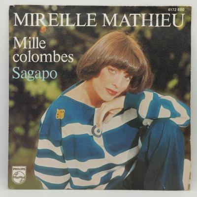 Mireille mathieu mille colombes single vinyle 45t occasion