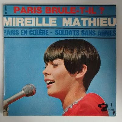 Mireille mathieu paris brule t il single vinyle ep occasion