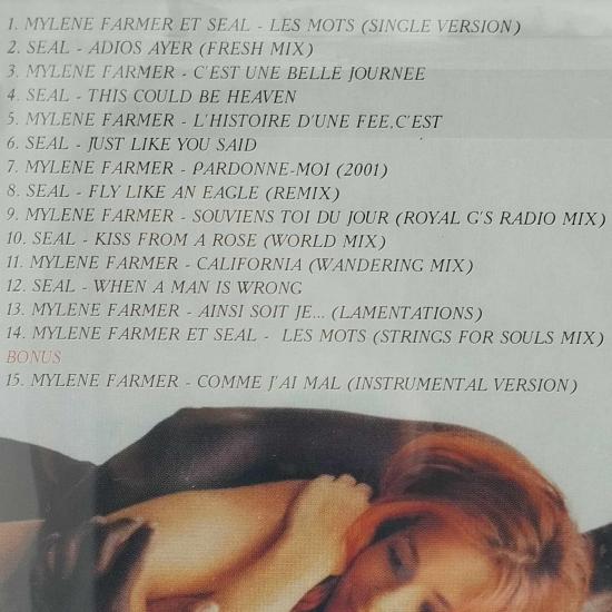 Mylene farmer seal les mots collector album cd neuf 2