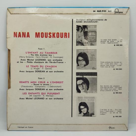 Nana mouskouri l enfant au tambour single vinyle ep occasion 1