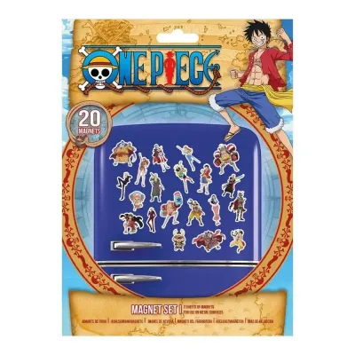 One piece chibi set de 20 magnets