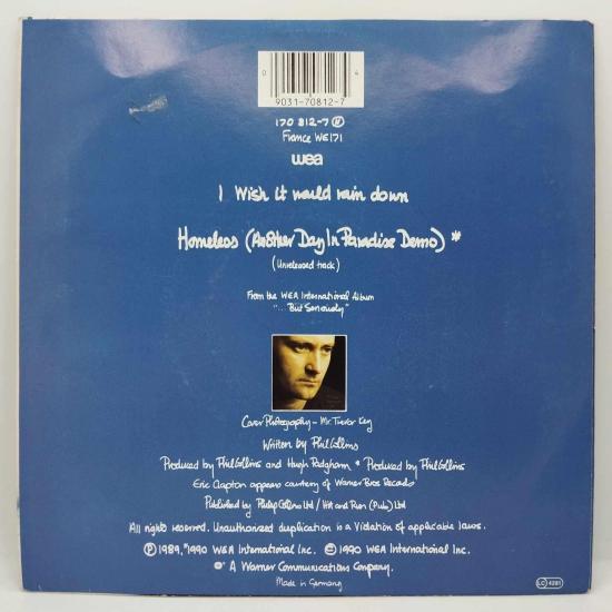 Phil collins i wish it would rain down single vinyle 45t occasion 1