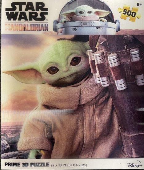 Puzzle lenticulaire star wars hidden baby yoda 500 pieces 2