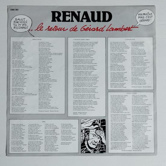 Renaud le retour de gerard lambert album vinyle occasion 3