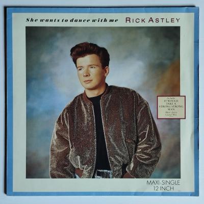 Rick astley she wants to dance with me maxi single vinyle occasion
