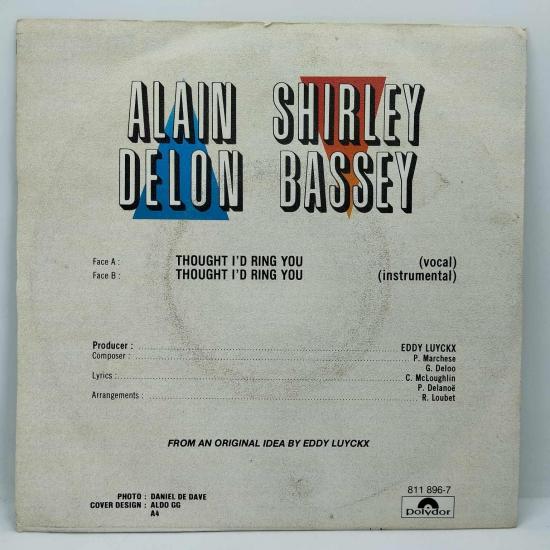 Shirley bassey alain delon thought i d ring you single vinyle 45t occasion 1