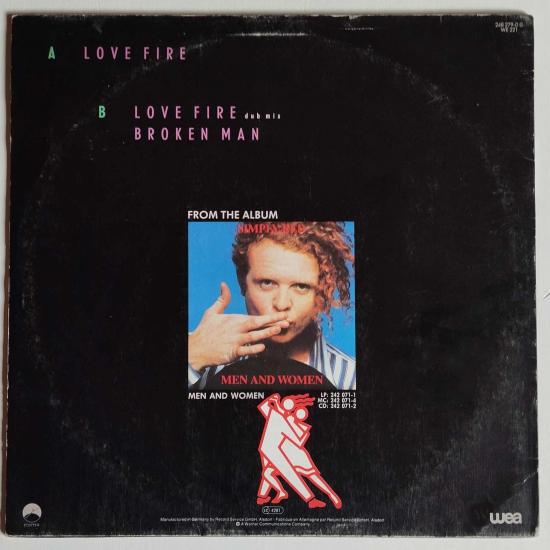 Simply red love fire maxi single vinyle occasion 1