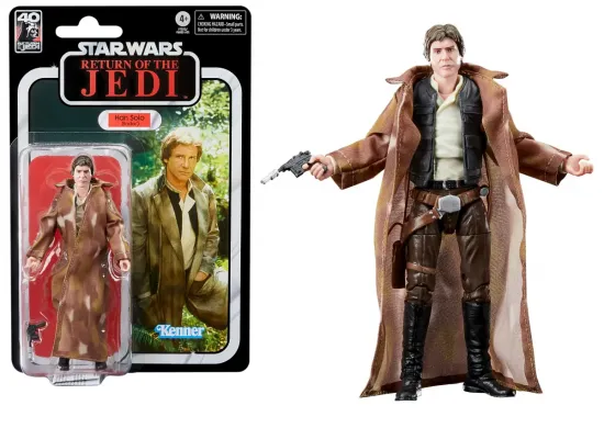 Star wars 6 40eme anniv han solo endor fig black series 15cm 1