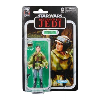 Star wars 6 40eme anniv princess leia endor fig black series 15cm