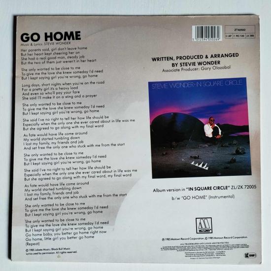 Stevie wonder go home maxi single vinyle occasion 1