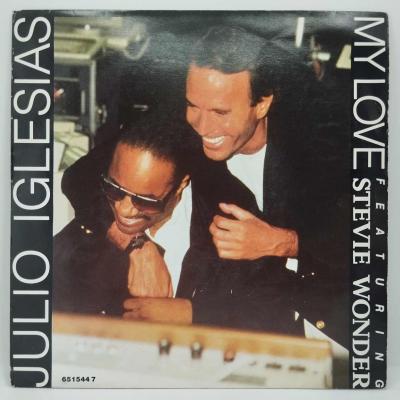 Stevie wonder julio iglesias my love single vinyle 45t occasion